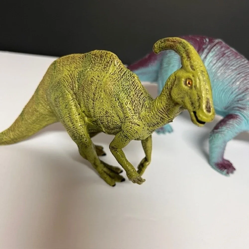 Dinosaur Figures‎ Toy Lot Dilophosaurus Brachiosaurus Parasaurolophus Kids